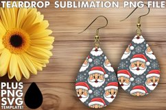 Elegant Teardrop Earrings Design, Christmas Product Image 1