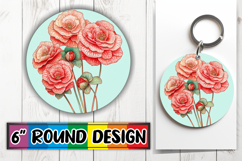 Whimsical Circle Design for Sublimation , Beauty Flower Product Image 1