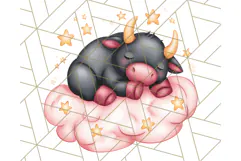 Zodiac Buddies Clipart PNG, Cute Astrology Clip Art Product Image 2