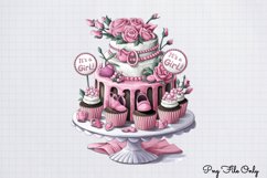 Baby Girl Desserts Clipart PNG Product Image 1