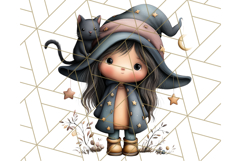 Spooky Little Witches Halloween Clipart PNG Product Image 2