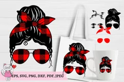 Buffalo Plaid Red Plaid Mom Life svg, Product Image 3