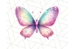 Pastel Fairy Clip Art PNG With Glitter, Rainbow Fairy Png Product Image 2