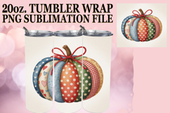 Cozy Gifts 20oz tumbler wrap, Pumpkin Watercolor Product Image 1