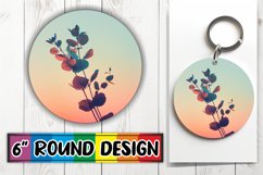 Colorful Retro Bloom Keychain &amp; Coaster Array Product Image 1