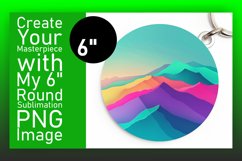 Colorful Round Design with Gradient Sublimation Product Image 1