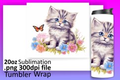 Tumbler Artistry Unleashed: Funny Feline Charm Product Image 1