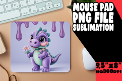 Unique MOUSE MAT Gift Ideas, Cute Dino Product Image 1