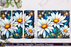 Floral Tumbler Wrap | White Meadow Product Image 1