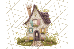 Whimsical Cottagecore Cottage PNG Clipart, Fairy House Png Product Image 2