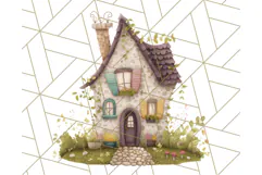 Whimsical Cottagecore Cottage PNG Clipart, Fairy House Png Product Image 2