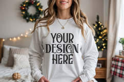 Ash Gildan 18500 Sweatshirt Mockup, Unisex mockups Product Image 1