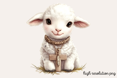 Christian Rustic Easter Clipart PNG Product Image 1