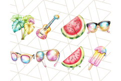 Tropical Summer Clipart Beach, Drinks And Fun Png, Vacation Product Image 6
