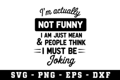 Not Funny Svg |Straightforward SVG Cut files | Cricut Product Image 1