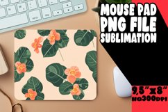 Sublimation Mouse Pad Design Spring Boho Blooms PNG Product Image 1