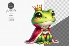 Cute Animals Clipart, Frog clipart, Fantasy clipart Product Image 1