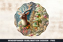 Christmas Deer Wind Spinner Sublimation Design Product Image 1