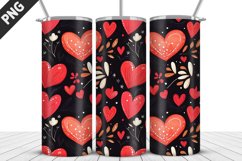 Lovely Hearts Tumbler Design | Valentine&#039;s Day Tumbler Wrap Product Image 5