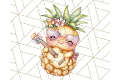 Tropical Tiki Friends PNG Clipart, Cute Summer Art Product Image 2