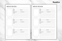 Movie Review Printable 5 | Movie Journal Template Product Image 3