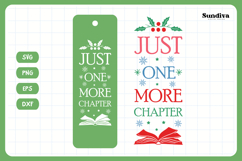 Christmas Bookmark Saying SVG For Book Lovers - One Chapter Product Image 3