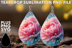 Blissful Teardrop Earrings Designs, 3D Flower Product Image 1