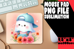 Enchanted Desk Mat Ideas for Kids, Cute Ghost Product Image 1