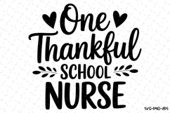 One Thankful School Nurse Svg | Halloween Svg | Svg Cut File Product Image 1