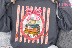 Bookworm Png, Floral Book Png, Reading Png Product Image 5