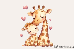 Mothers and Babies Nursery Animals PNG Product Image 1