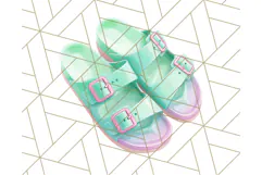 Pink and Mint Summer Clipart PNG Beach Icons, Summer Fun Png Product Image 2