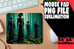 Joyful Mouse Mat Design Sublimation, Horror Halloween Product Image 1