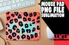 Leopard Print Gradient Pattern Mouse Pad PNG Product Image 1