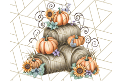 Fall Market Stall Clipart PNG, Rustic Autumn Clip Art Product Image 2