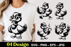 Funny Duck SVG PNG Product Image 1