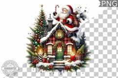 Christmas Santa Sublimation - Clipart PNG Design Product Image 1