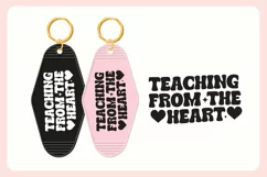 Teacher Motel Keychain SVG | Teaching From The Heart Product Image 3