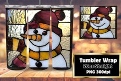 Snowman 3D Tumbler Wrap Christmas Holiday Product Image 1