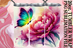 SWEET HARMONY 20oz TUMBLER WRAP, Butterfly Product Image 1