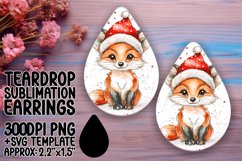 Playful Teardrop Earrings Design for Crafts , Christmas Wate Product Image 1