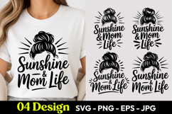 Sunshine Mom Life SVG PNG Product Image 1