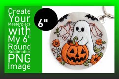 Sophisticated Round Design Keychain Art , Halloween Product Image 1