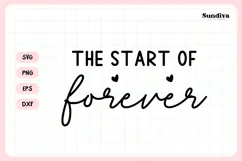 Wedding Sign Saying SVG | The Start Of Forever Product Image 3