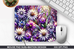 Flowers Mouse Pad Sublimation, Summer Mouse Pad PNG Product Image 1