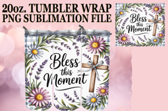 Serene nights 20oz tumbler wrap, Religious Product Image 1