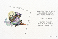 Easter Witch Clipart Product Image 6