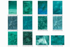 46 Dark Sea Green Watercolor Backgrounds, Artistic Textures Product Image 6