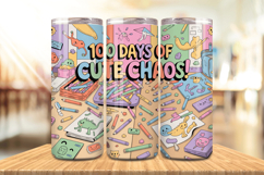 100 Days Of School Tumbler wrap, Teacher Day 20oz Tumbler Product Image 1