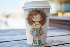 Whimsical Summer Girl Outfit Clipart Product Image 5